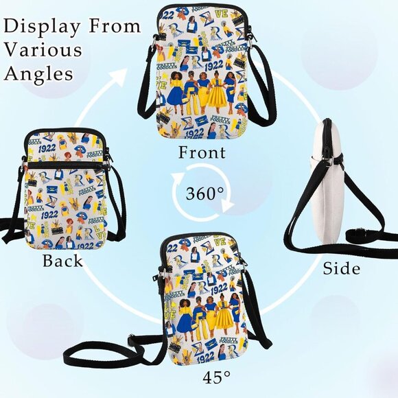 Fashionable Graduation Sorority Crossbody Bag – Spacious & Durable with Pockets - Picture 3 of 7